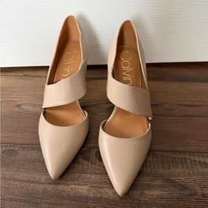 Calvin Klein Beige Pointed Toe Heels